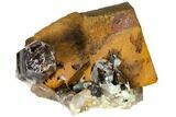 Smoky Quartz With Aquamarine & Schorl Crystals - Namibia #132155-2
